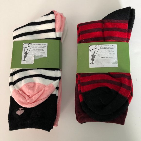 KATE SPADE 6 Pair Crew Socks NWT - Picture 2 of 3